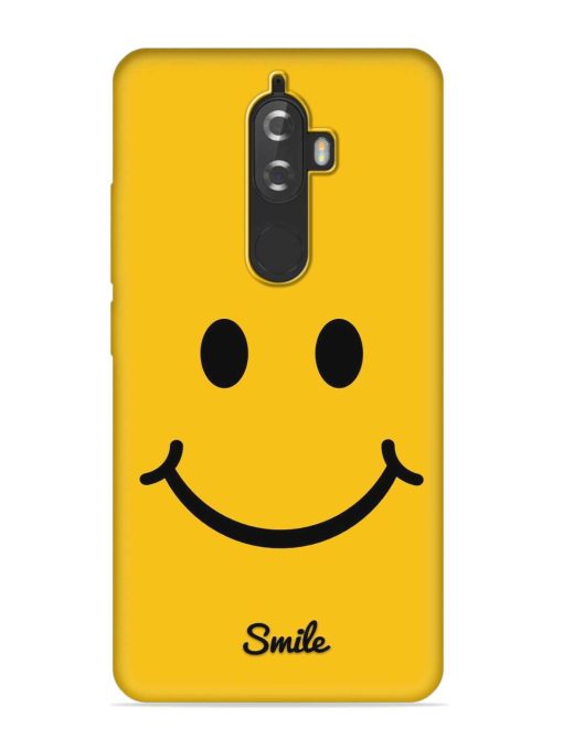 Yellow Smiley Embossed Soft Silicone Case for Lenovo K8 Plus