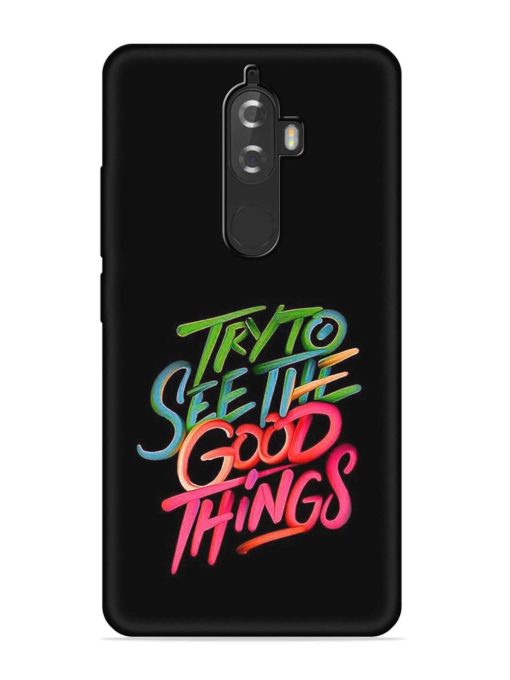 Try To See The Good Things Embossed Soft Silicone Case for Lenovo K8 Plus Zapvi