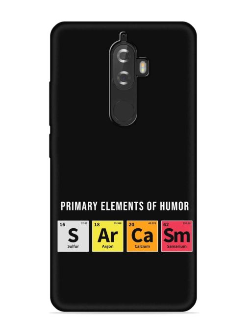 Primary Elements Humor Embossed Soft Silicone Case for Lenovo K8 Plus Zapvi