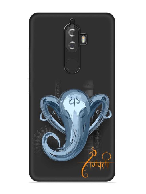 Illustration Lord Ganpati Embossed Soft Silicone Case for Lenovo K8 Plus