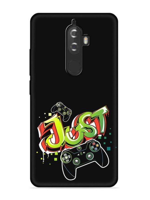 Graffiti Gamepad Illustration Embossed Soft Silicone Case for Lenovo K8 Plus