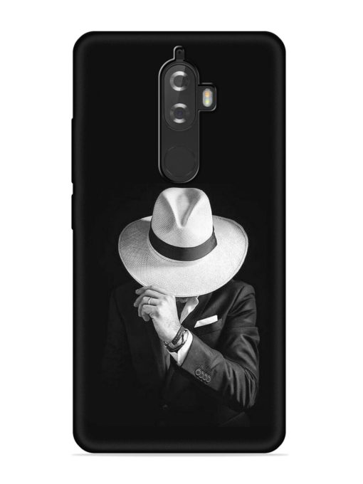 Men Under Hat Embossed Soft Silicone Case for Lenovo K8 Plus