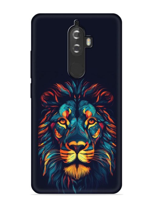 Colorful Lion Embossed Soft Silicone Case for Lenovo K8 Plus Zapvi