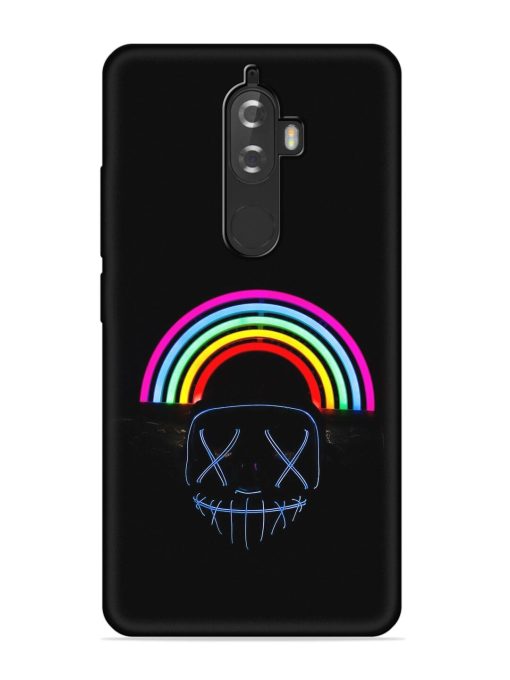 Mask Rainbow Embossed Soft Silicone Case for Lenovo K8 Plus