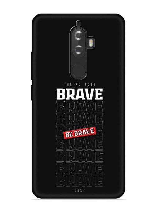 Be Brave Embossed Soft Silicone Case for Lenovo K8 Plus