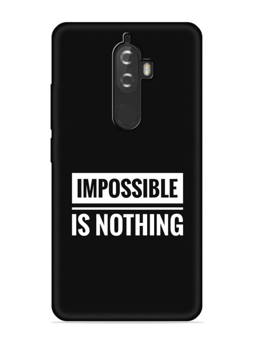 Impossible Is Nothing Embossed Soft Silicone Case for Lenovo K8 Plus Zapvi