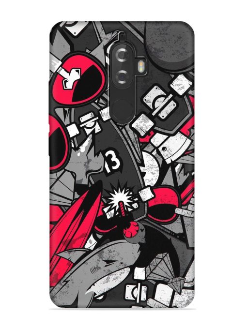 Fictional Doodle Embossed Soft Silicone Case for Lenovo K8 Plus