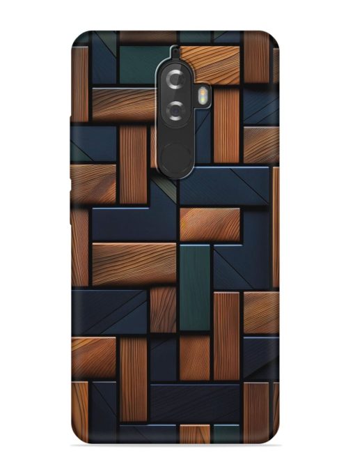 Wooden Background Cubes Embossed Soft Silicone Case for Lenovo K8 Plus Zapvi