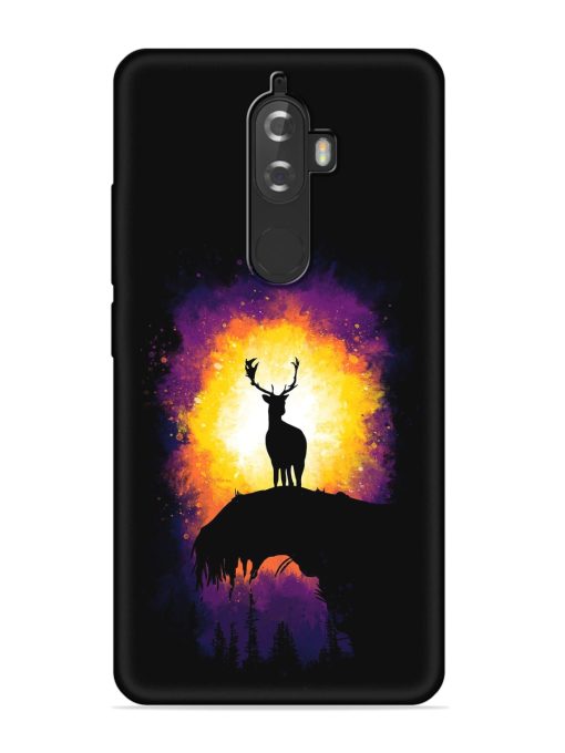 Elk Animal Art Embossed Soft Silicone Case for Lenovo K8 Plus