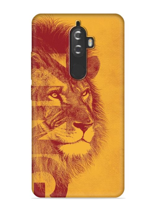 Gold Lion Crown Art Embossed Soft Silicone Case for Lenovo K8 Plus Zapvi