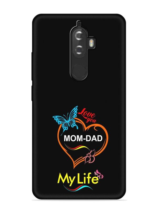 Love You Mom Dad Embossed Soft Silicone Case for Lenovo K8 Plus Zapvi