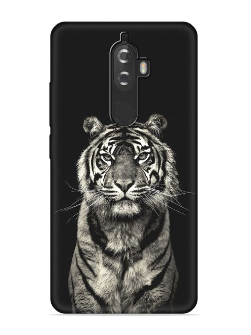 Tiger Art Embossed Soft Silicone Case for Lenovo K8 Plus Zapvi