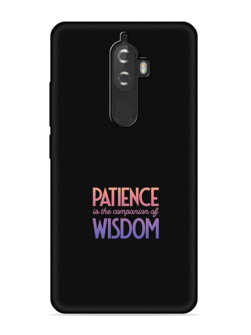 Patience Is The Embossed Soft Silicone Case for Lenovo K8 Plus