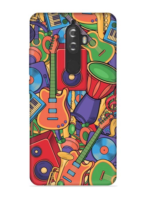 Colorful Music Art Embossed Soft Silicone Case for Lenovo K8 Plus