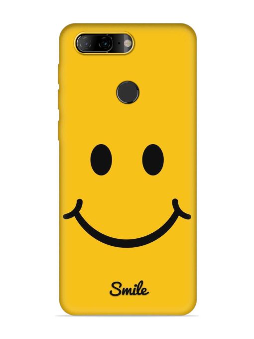 Yellow Smiley Embossed Soft Silicone Case for Lenovo K9 Zapvi