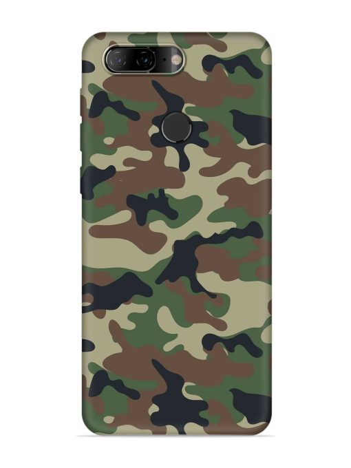 Army Military Camouflage Dark Green Embossed Soft Silicone Case for Lenovo K9 Zapvi