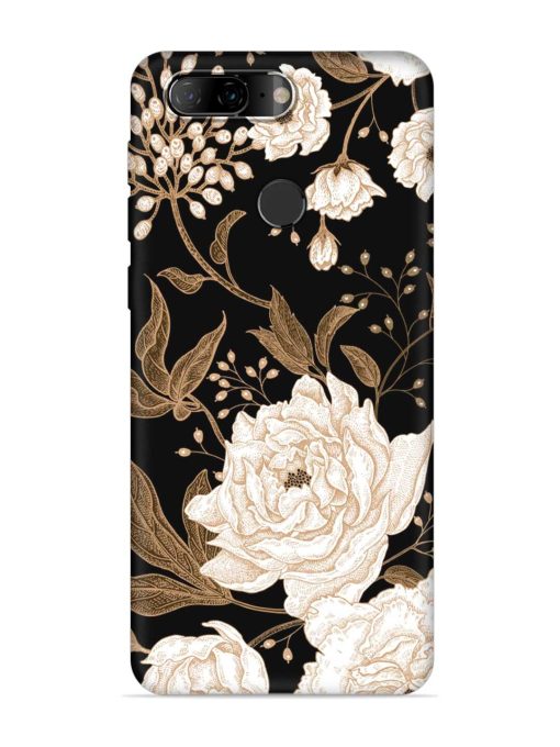 Peonies Roses Floral Embossed Soft Silicone Case for Lenovo K9 Zapvi