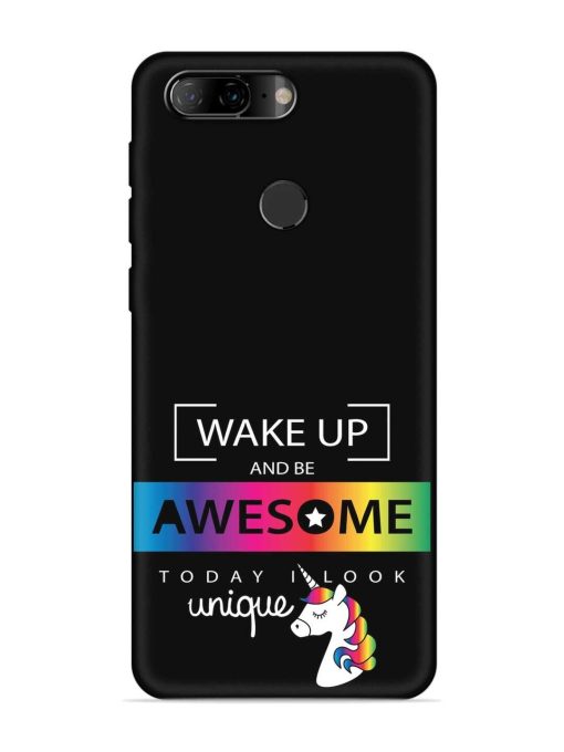 Inspirational Quote Unicorn Embossed Soft Silicone Case for Lenovo K9 Zapvi