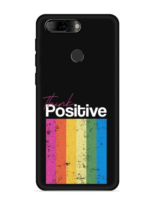 Think Positive Typography Embossed Soft Silicone Case for Lenovo K9