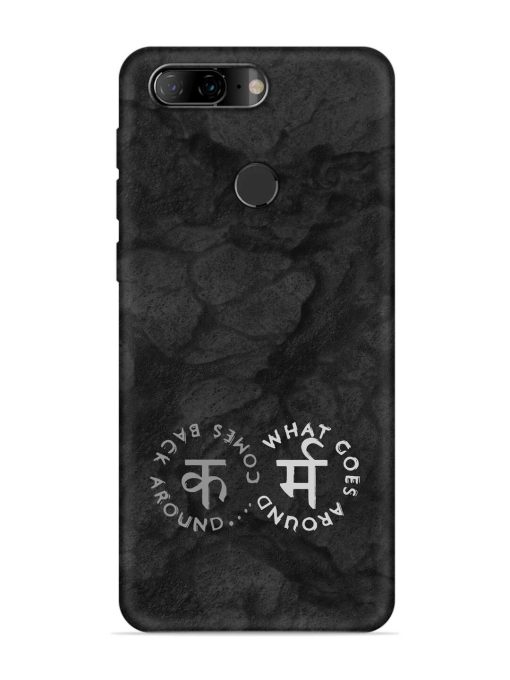 Karma Hindi Word Embossed Soft Silicone Case for Lenovo K9