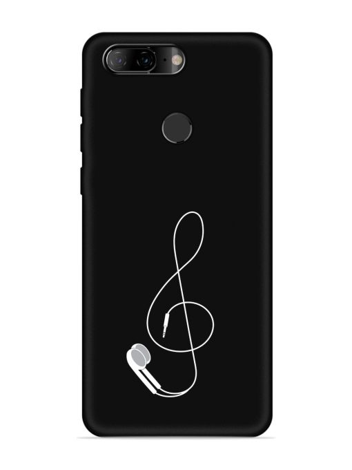 Music Earphone Vector Embossed Soft Silicone Case for Lenovo K9 Zapvi