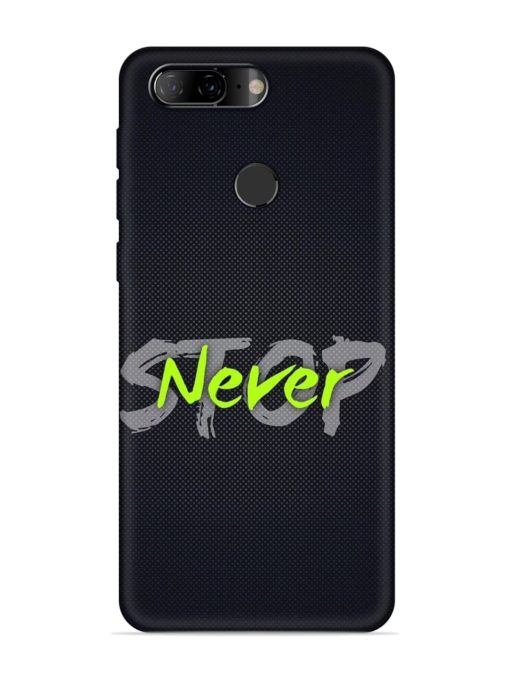 Never Stop Embossed Soft Silicone Case for Lenovo K9 Zapvi