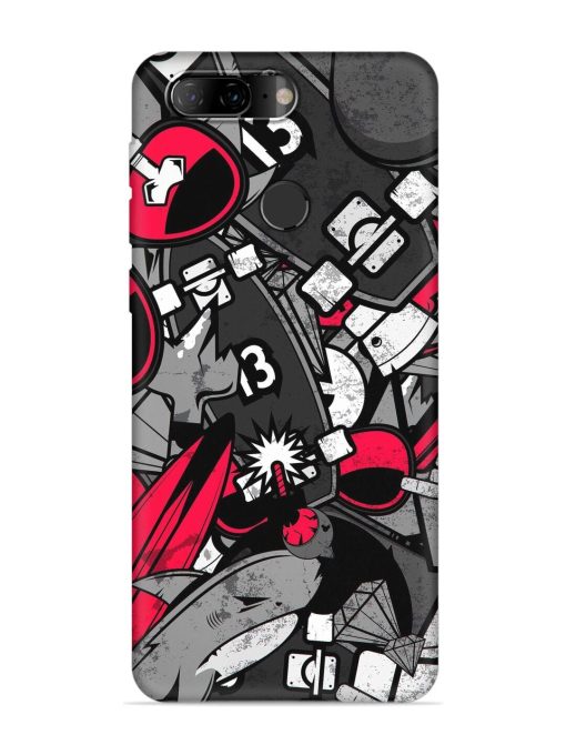 Fictional Doodle Embossed Soft Silicone Case for Lenovo K9