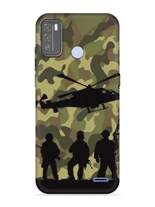 Army Heros Embossed Soft Silicone Case for Micromax In 1B Zapvi