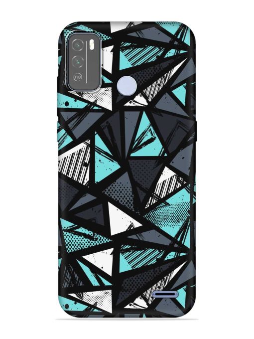 Abstract Seamless Embossed Soft Silicone Case for Micromax In 1B Zapvi