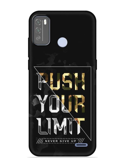 Push Your Limits Embossed Soft Silicone Case for Micromax In 1B