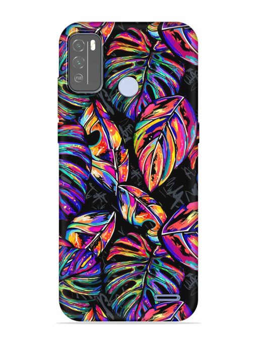 Tropical Seamless Vector Embossed Soft Silicone Case for Micromax In 1B Zapvi