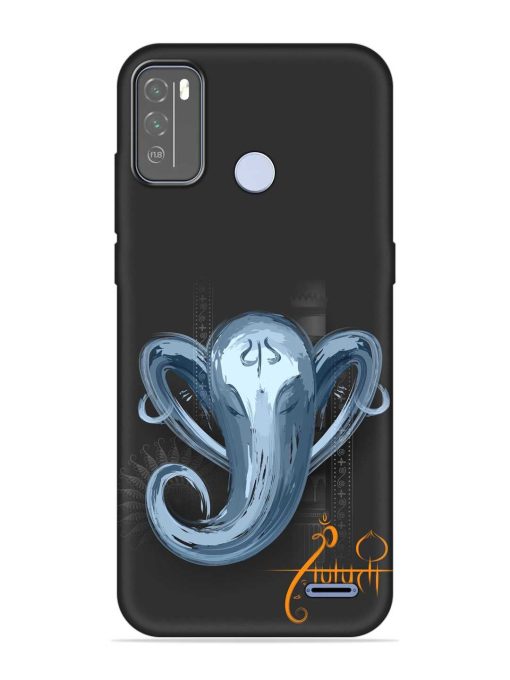 Illustration Lord Ganpati Embossed Soft Silicone Case for Micromax In 1B