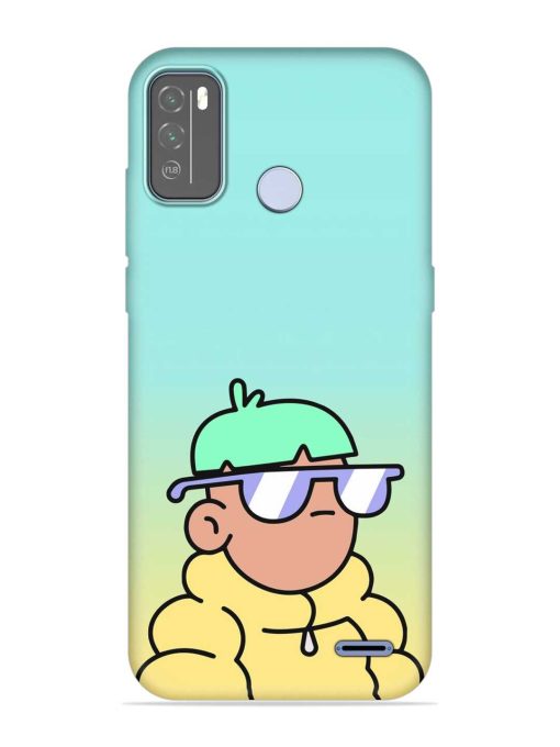 Doodles Cool Character Embossed Soft Silicone Case for Micromax In 1B