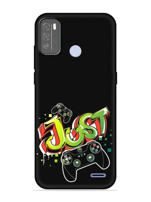 Graffiti Gamepad Illustration Embossed Soft Silicone Case for Micromax In 1B