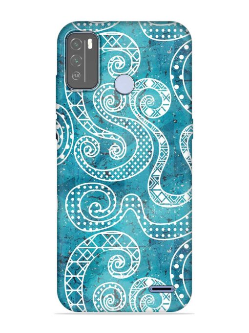 Vintage Curved Seamless Embossed Soft Silicone Case for Micromax In 1B Zapvi