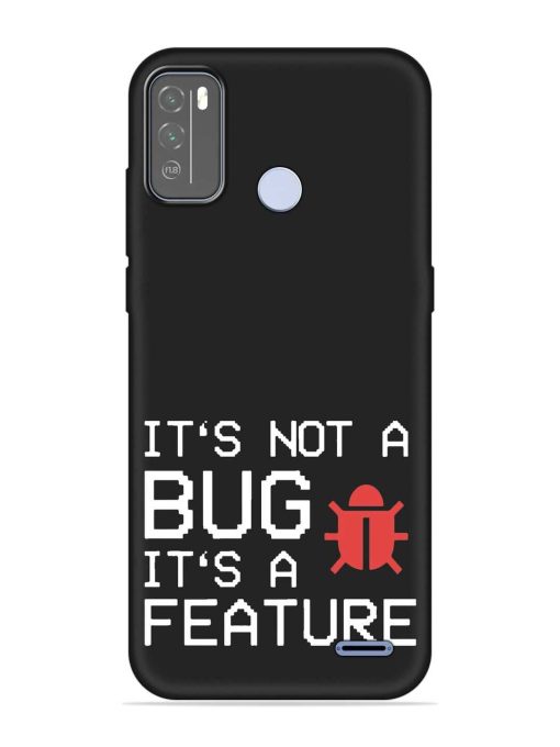 Not Bug Feature Embossed Soft Silicone Case for Micromax In 1B