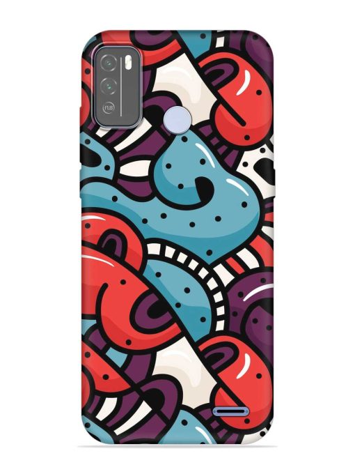 Seamless Backdrop Colorful Embossed Soft Silicone Case for Micromax In 1B