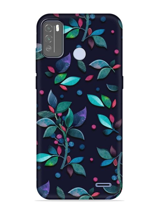 Decorative Watercolor Flower Embossed Soft Silicone Case for Micromax In 1B