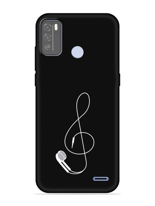 Music Earphone Vector Embossed Soft Silicone Case for Micromax In 1B