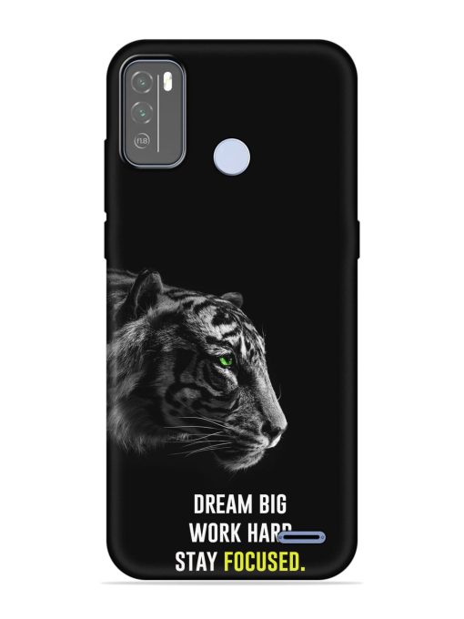 Dream Big Work Hard Embossed Soft Silicone Case for Micromax In 1B