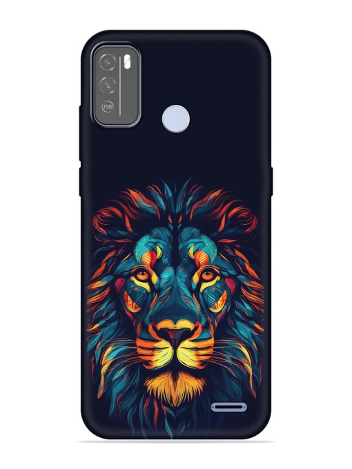 Colorful Lion Embossed Soft Silicone Case for Micromax In 1B Zapvi