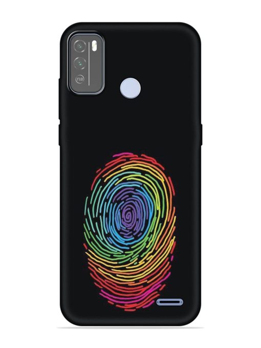 Fingerprint Of Thumb Art Embossed Soft Silicone Case for Micromax In 1B