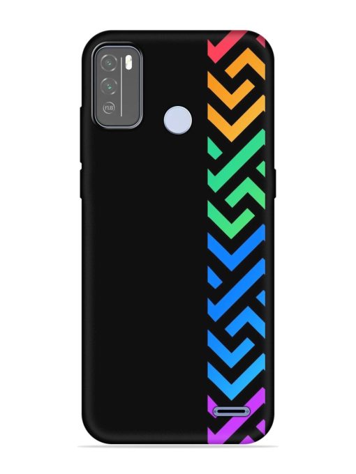 Colorshape Stripes Embossed Soft Silicone Case for Micromax In 1B