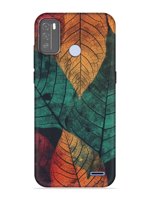 Leaves Artwork Embossed Soft Silicone Case for Micromax In 1B