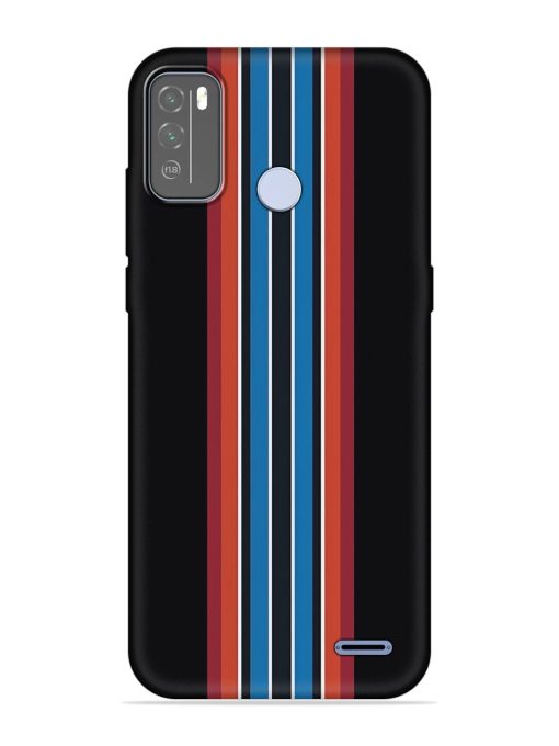 Vertical Strips Embossed Soft Silicone Case for Micromax In 1B