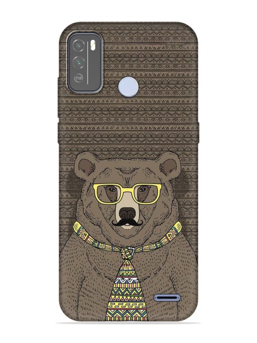 Grizzly Bear Embossed Soft Silicone Case for Micromax In 1B