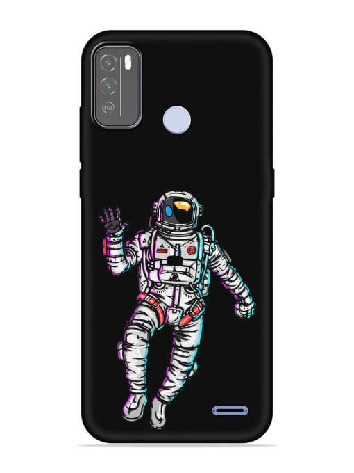 Spaceman Embossed Soft Silicone Case for Micromax In 1B Zapvi