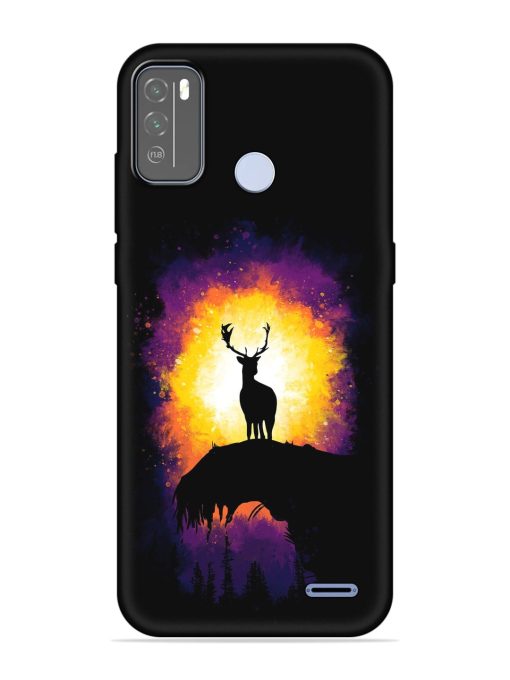 Elk Animal Art Embossed Soft Silicone Case for Micromax In 1B