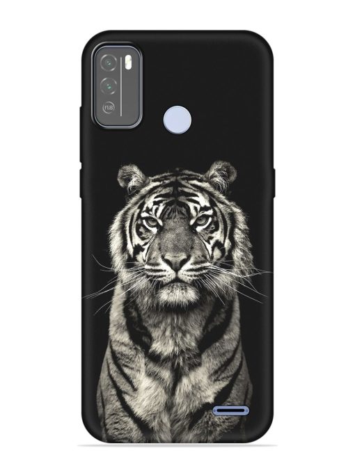 Tiger Art Embossed Soft Silicone Case for Micromax In 1B