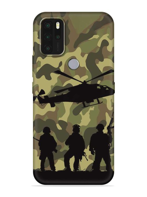 Army Heros Embossed Soft Silicone Case for Micromax In Note 1 Zapvi